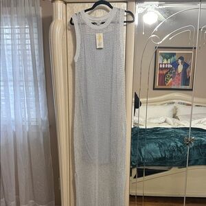 A New Day Metallic Silver Sweater